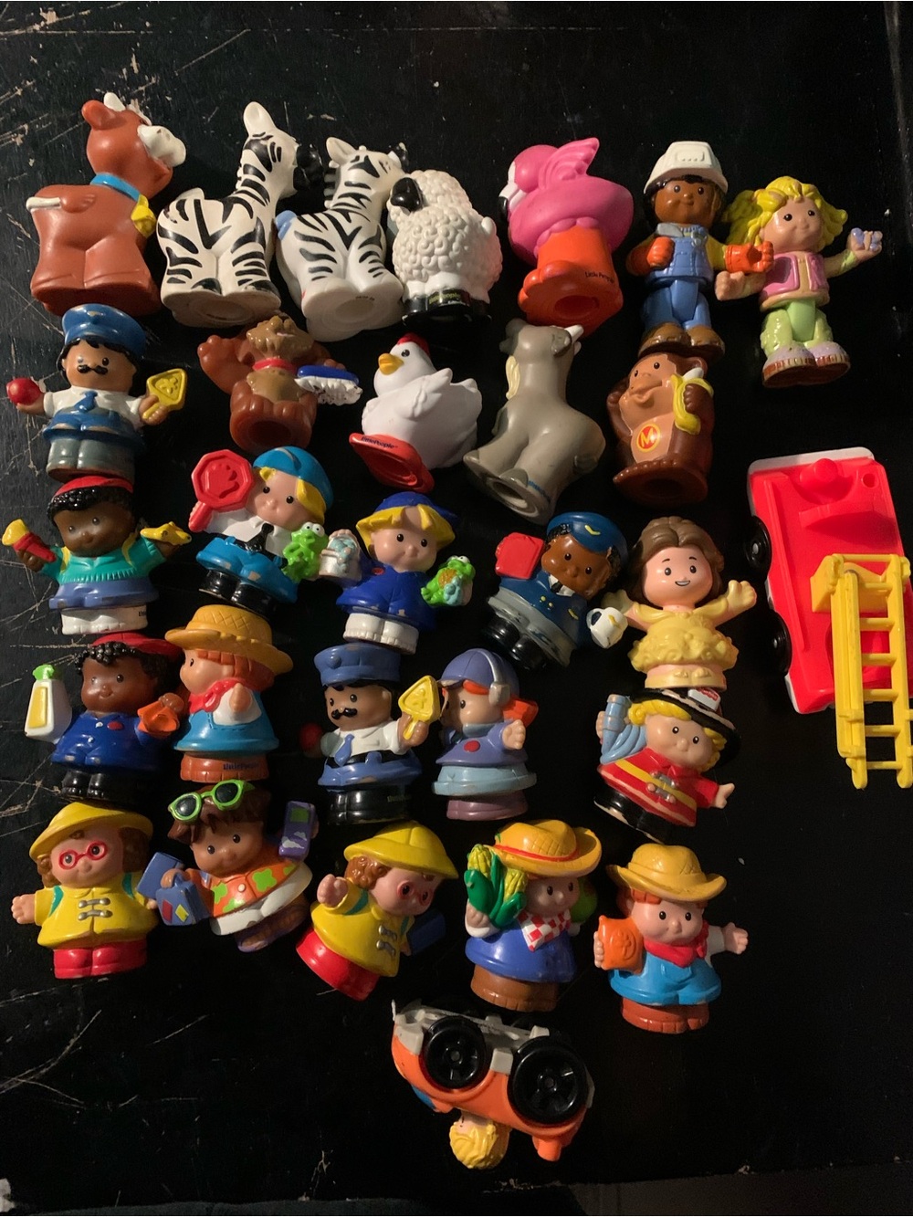 VTG Fisher-Price Little People Lot Of +25 2000’s Wheelie Animals Big Little